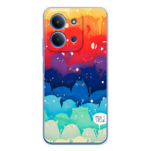 Силиконовый чехол с котиком для Xiaomi Poco C85 (Mew)