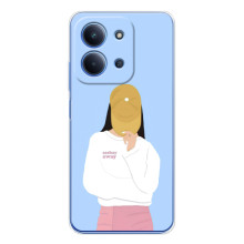 Силіконовый Чохол на Xiaomi Poco C85 з картинкой Модных девушек (Жовта кепка)
