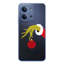 Зимні Чохли для Ш Oxford Поко С85 - прозорий фон (Грінч з іграшкою)