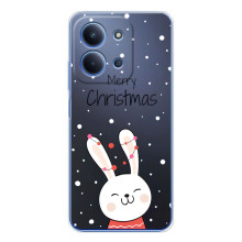 Зимні Чохли для Ш Oxford Поко С85 - прозорий фон (Різдвяний заєць)