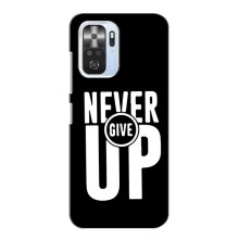 Силиконовый Чехол на Xiaomi POCO F3 Pro с картинкой Nike – Never Give UP