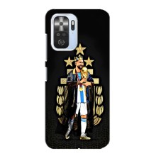 Чехлы для Xiaomi POCO F3 (Leo чемпион) (AlphaPrint) (Месси Король)