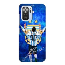 Чехлы для Xiaomi POCO F3 (Leo чемпион) (AlphaPrint) (Месси сборная)