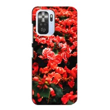 Чохли з квітами для Xiaomi POCO F3 (VPrint) (Квіти червоні)