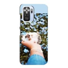Чехлы с изображением разных животных для Xiaomi POCO F3 (Ежик на руках)