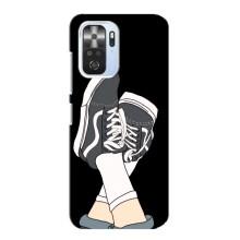 Чехол с Прикольным принтом на Xiaomi POCO F3 (Кеды)
