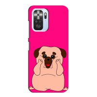 Чехол (ТПУ) Милые собачки для Xiaomi POCO F3 (Веселый Мопсик)