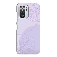 Чехол цветочный дизайн для Xiaomi POCO F3 – Монстера фиолетовая
