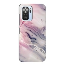 Мраморный чехол на Xiaomi POCO F3 (VPrint) (Пурпурный Мрамор)