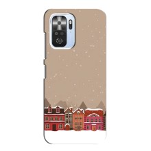 Новогодние, Праздничные Чехлы для Xiaomi POCO F3 - 2024 год (Зимний город)