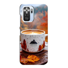 Чехол с уникальным дизайном «Осень с кофе» для Xiaomi POCO F3 – Кофе на природе
