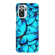 Силиконовый бампер с картинкой животных для Xiaomi POCO F3 (Крылья бабочек)