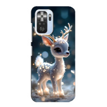 Яркий чехол для Xiaomi POCO F3 с Зимними Оленятами – Блистающий оленёнок