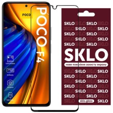 Захисне скло SKLO 3D (full glue) для Xiaomi Poco F4 – Чорний