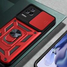 Ударостійкий чохол Camshield Serge Ring для Xiaomi Poco F4 – Червоний