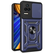 Ударостійкий чохол Camshield Serge Ring для Xiaomi Poco F4 – Синій