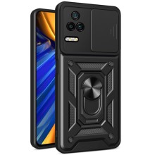 Ударостійкий чохол Camshield Serge Ring для Xiaomi Poco F4 – Чорний
