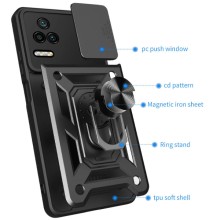 Ударостійкий чохол Camshield Serge Ring для Xiaomi Poco F4 – Чорний