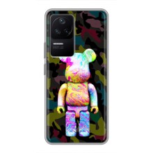 Чехлы для Xiaomi POCO F4 (5G) - Bearbrick Louis Vuitton (PREMIUMPrint) (Яркий Bearbrick)