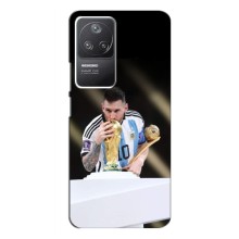Чехлы Лео Месси Аргентина для Xiaomi POCO F4 (5G) (Кубок Мира)
