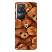 Чехлы Мишка Тедди для Поко Ф4 (5G) – Плюшевый медвеженок
