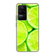 Чехлы с Фруктами для Xiaomi POCO F4 (5G) (VPrint) (Лайм)