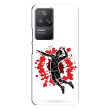 Чехлы с принтом Спортивная тематика для Xiaomi POCO F4 (5G) – Волейболист