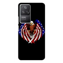 Чехол Флаг USA для Xiaomi POCO F4 (5G) – Крылья США