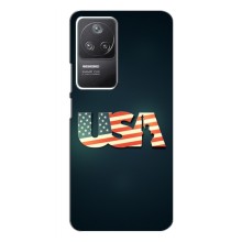 Чехол Флаг USA для Xiaomi POCO F4 (5G) – USA