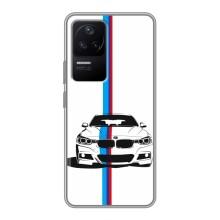 Чехол для Поко Ф4 (5G) - с принтом БМВ (AlphaPrint) – Машина БМВ