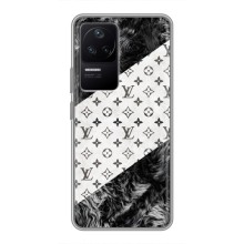 Чехол Стиль Louis Vuitton на Xiaomi POCO F4 (5G) (LV на белом)