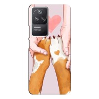 Чехол (ТПУ) Милые собачки для Xiaomi POCO F4 (5G) – Любовь к собакам