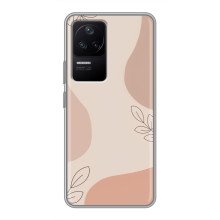 Чохол квітковий дизайн для Xiaomi POCO F4 (5G) – Кориневий фон