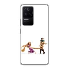 Чехол Рапунцель для Xiaomi POCO F4 (5G) (Рапунцель и Флин)