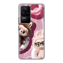 Чехол с Лабубу на Xiaomi POCO F4 (5G) (Игрушка Лабубу)