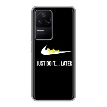 Чехол с логотипом Найк на Xiaomi POCO F4 (5G) – Nike just do it