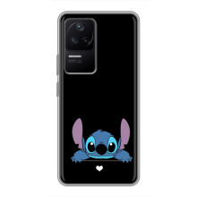 Чехол с принтом Стич на Xiaomi POCO F4 (5G) (Стич на черном)