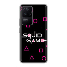 Чехол Гра в кальмара для Xiaomi POCO F4 (5G) – Логотип игры кальмара