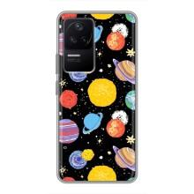 Космические Чехлы для Поко Ф4 (5G) (VPrint) – Рисованные планеты