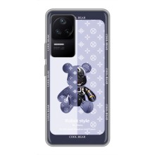 Круті Чохли Луі Віттон для Xiaomi POCO F4 (5G) (AlphaPrint) (Медведик LV)