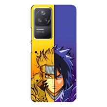Купить Чехлы на телефон с принтом Anime для Поко Ф4 (5G) – Naruto Vs Sasuke