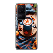 Чохол з унікальним дизайном 'Осінь з кавою' для Xiaomi POCO F4 (5G) – Кава і гарбузики