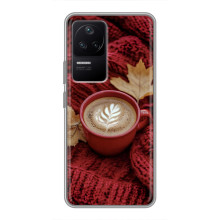 Чохол з унікальним дизайном 'Осінь з кавою' для Xiaomi POCO F4 (5G) – Кава на ковдрі