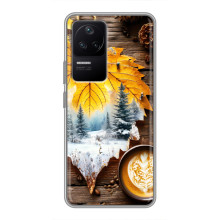 Чохол з унікальним дизайном 'Осінь з кавою' для Xiaomi POCO F4 (5G) – Осінньо-зимове кава