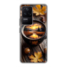 Чохол з унікальним дизайном 'Осінь з кавою' для Xiaomi POCO F4 (5G) – Темна кава