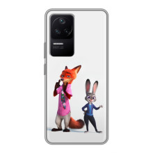 Силіконовий чохол з принтом Зоотрополіс для Xiaomi POCO F4 (5G) – Джуді і Нік