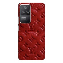 Текстурный Чехол Louis Vuitton для Поко Ф4 (5G) (Красный ЛВ)