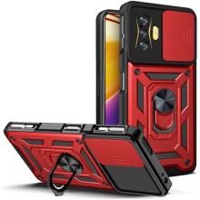 Ударостійкий чохол Camshield Serge Ring для Xiaomi Poco F4 GT – Червоний