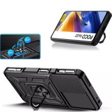 Ударостійкий чохол Camshield Serge Ring для Xiaomi Poco F4 GT – Чорний
