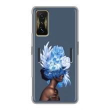 Чехлы (ART) Цветы на Xiaomi POCO F4 GT (VPrint) (Цветы на голове)